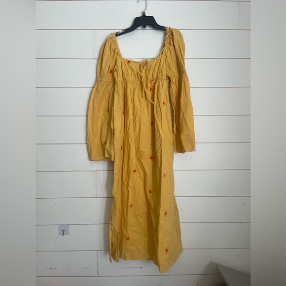 NWOT free people Emory Embroidered Midi Dress - Picture 4 of 12